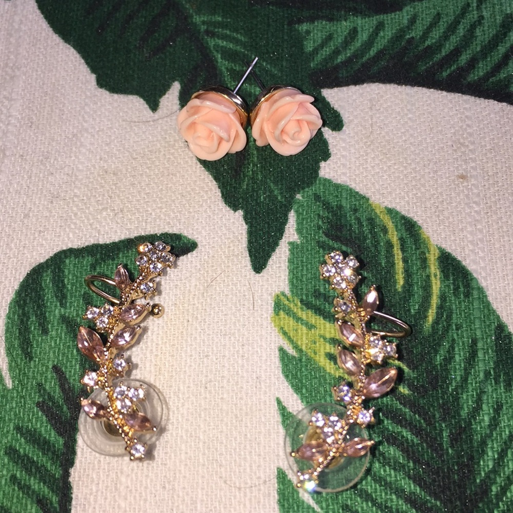 Floral earrings